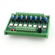 AC 250V 8 Channel Rail Mounting PLC Relay Amplifier Output Board Module