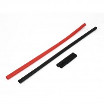 2 Pcs Red Black 15mm Dia Heat Shrinkable Tube Shrink Tubing 60cm Trsy 1 2 0