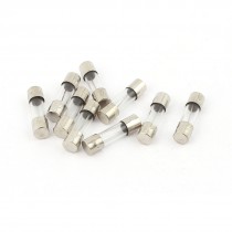 10pcs 250V 10A Quick Blow Glass Fuses Tube 5mm x 20mm