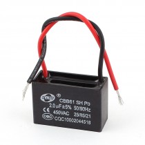 AC 450V 2uF CBB61 Polypropylene Film Electric Fan Motor Run Capacitor