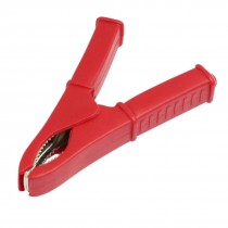 Red Plastic Coated 103mm Insulated Battery Clip Alligator Clamp 100A