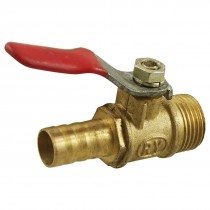 16mm Male Thread Plastic Coated Lever Handle Pneumatic Ball Valve