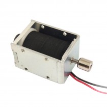 0.96A DC24V Open Frame Push Type Solenoid Electromagnet