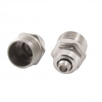 2 x 1 2" Male Thread 10mm Pipe Air Pneumatic Quick Coupler Connectors