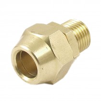 33 64" Male Thread 2 5" Tube Brass Pneumatic Air Quick Coupler Connector