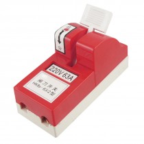 AC 220V 63A Single Phase 2P Cutter Type Disconnect Switch Red
