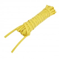 Ratio 2:1 4.5mm Dia Yellow Polyolefin Heat Shrinkable Tube 8M Long