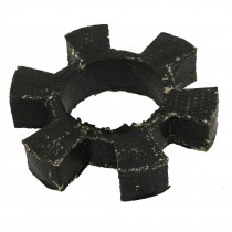 Black 6 Petal Rubber Fabric Elastic Damper Coupling Insert Spider 3 5/8"