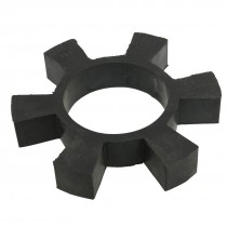 Black 6 Petal Rubber Elastic Damper Coupling Insert Spider Cushion 6 1/16"