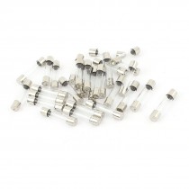 30pcs 6 x 30mm Quick Blow Fast Acting Cartridge Glass Tube Fuse Fuses 0 5A 250V