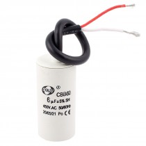 CBB60 AC 450V 6uF 5 50 60Hz Wire Connect Motor Running Capacitor for Washer