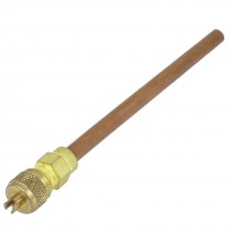 Air Conditioner Refrigeration 1 4BSP Thread Dia Service Access Valve Copper Tone