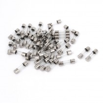 50 Pcs 250V 5A F5AL Quick Fast Blow Cartridge Glass Tube Fuses 5mm x 20mm