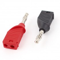 2pcs Solder Type Stackable Test Cable Connector 4mm Banana Plugs Jacks