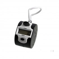 White Black Plastic 5 Number Digital Display Golf Hand Tally Counter