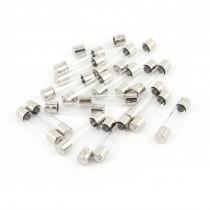 20pcs Quick Blow Low Breaking Capacity Cartridge Glass Tube Fuse 6x30mm 2A 250V