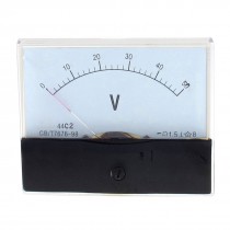 DC 0 50V Analog Voltage Tester Voltmeter Panel Volt Meter 44C2