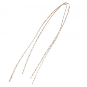 4mm 0.118" Diameter Fiberglass PVC Insulating Sleeve Pipe 37" 2 Pcs