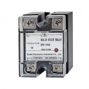 AC to AC 50A 150-350VAC 24-480VAC Single Phase SSR Solid State Relay