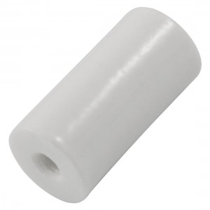 5.5mm Threaded 15mm Depth 40mm Long Stand Off Ceramic Insulator White