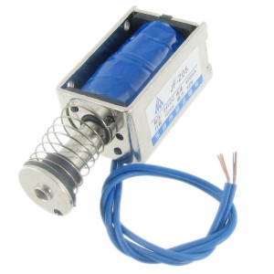 400mA DC 24V Open Frame Push Type Solenoid Electromagnet
