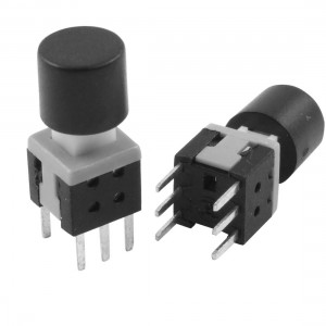 10 Pcs 6 Pin DIP Latching Self Lock Tact Tactile Push Button Switch