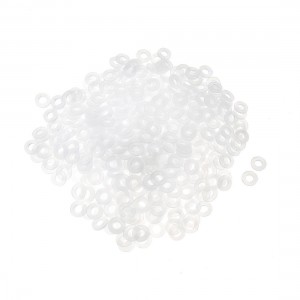 500 Pcs Motherboard Flat Nylon Washers White 8mm x 4mm x 1mm