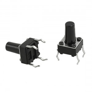 100pcs 6mm x 6mm x 13mm PCB Momentary Tactile Tact Push Button Switch 4 Pin DIP