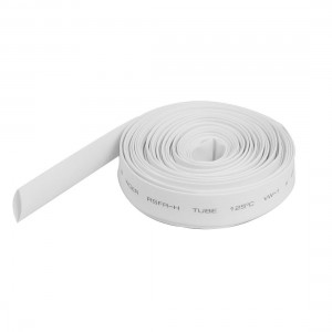 Ratio 2:1 9mm Dia White Polyolefin Heat Shrinkable Tube 6M Long