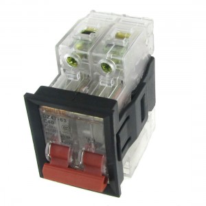 AC 400V 40A 2P Transparent Miniature Circuit Breaker with Mounting Bracket