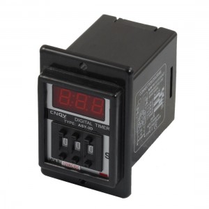 AC/DC 12V 0.01-9.99 Second Digital Timer Time Delay Relay Black 8 Pin ASY-3D