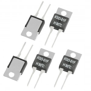 5 Pcs KSD-01F 90 Celsius NO Temperature Switch Thermostat 1.5A 250VAC/ 24VDC