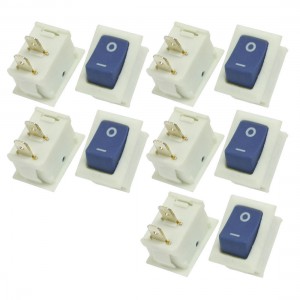 10 Pcs SPST 10A/125V 6A/250V On-Off Boat Rocker Switches Imlgv