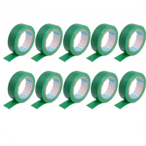 10 Pcs 55mm x 16mm Green Adhesive Electric Insulation Tape Roll