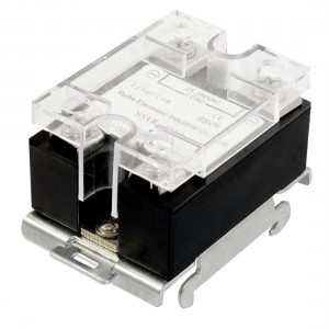 SSVR 40A AC 25-380V Resistance Type Adjustable Solid State Relay w DIN Rail Base