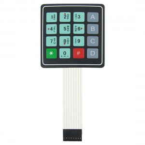 4x4 16 Key Matrix DIY Membrane Switch Touch Pad 76x69x0.8mm New