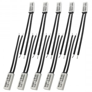 10 Pcs Plastic Head Temperature Control Switch Thermostat 75C N.O KSD9700