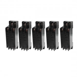DTF-08A 8 Pin Power Relay Base Socket DIN Rail Mount 5 Pcs