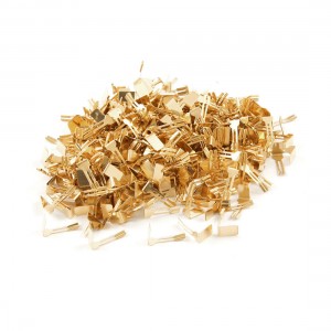 500 Pcs R140-0.1-B Gold Tone Carbon Brush Holder for R140 Motor Mkapa