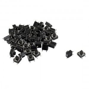 50 Pcs 6x6x5mm 4 Pins SMD SMT Momentary Push Button Tact Tactile Switches