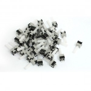 50 Pcs Latching Type 6 Pin Torch Push Button Switch 8.5x8.5mm