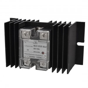 DC to AC 3-32VDC 24-480VAC Solid State Relay SSR 90A SSR-90DA w Heat Sink
