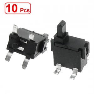 10 Pcs Vertical One Way Operation 4 Pin Momentary Detector Switch
