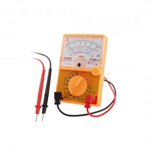 Volts Current Ohms Electric Multitester Orange w Test Lead