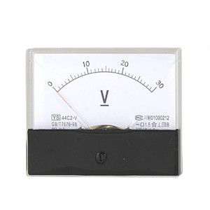 0-30V Scale DC Voltage Panel Meter Analog Gauge 44C2