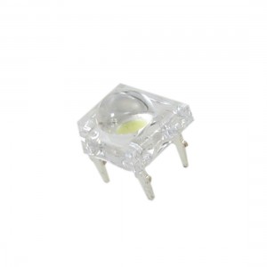 50 Pcs 5mm Dia Top Round White Piranha LED Light Diodes