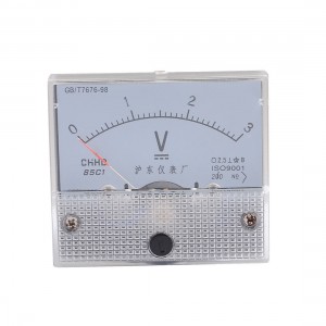 Class 2.5 Accuracy Analog DC 0-3V Scale Electric Voltage Meter Panel