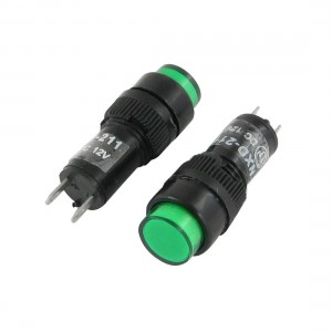 Green DC 12V 10mm Indicator Light Signal Lamp (Bag of 10)