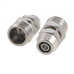 2 x 1/4" Male Threaded 6mm Pipe Air Pneumatic Quick Coupler Connectors