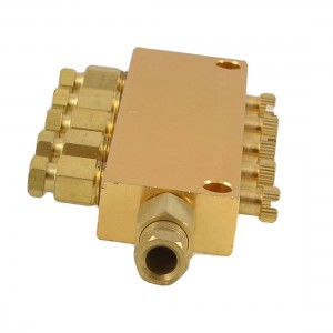 Air Pneumatic Brass Adjustable 5 Ways Distributor Regulating Manifold